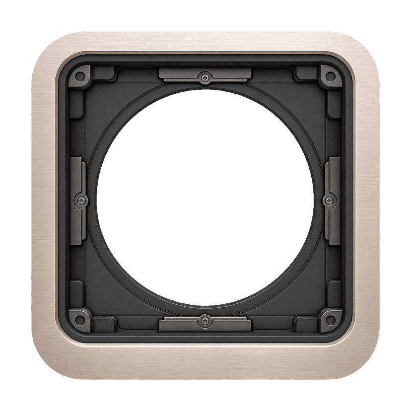 Clean circular badge sticker frame